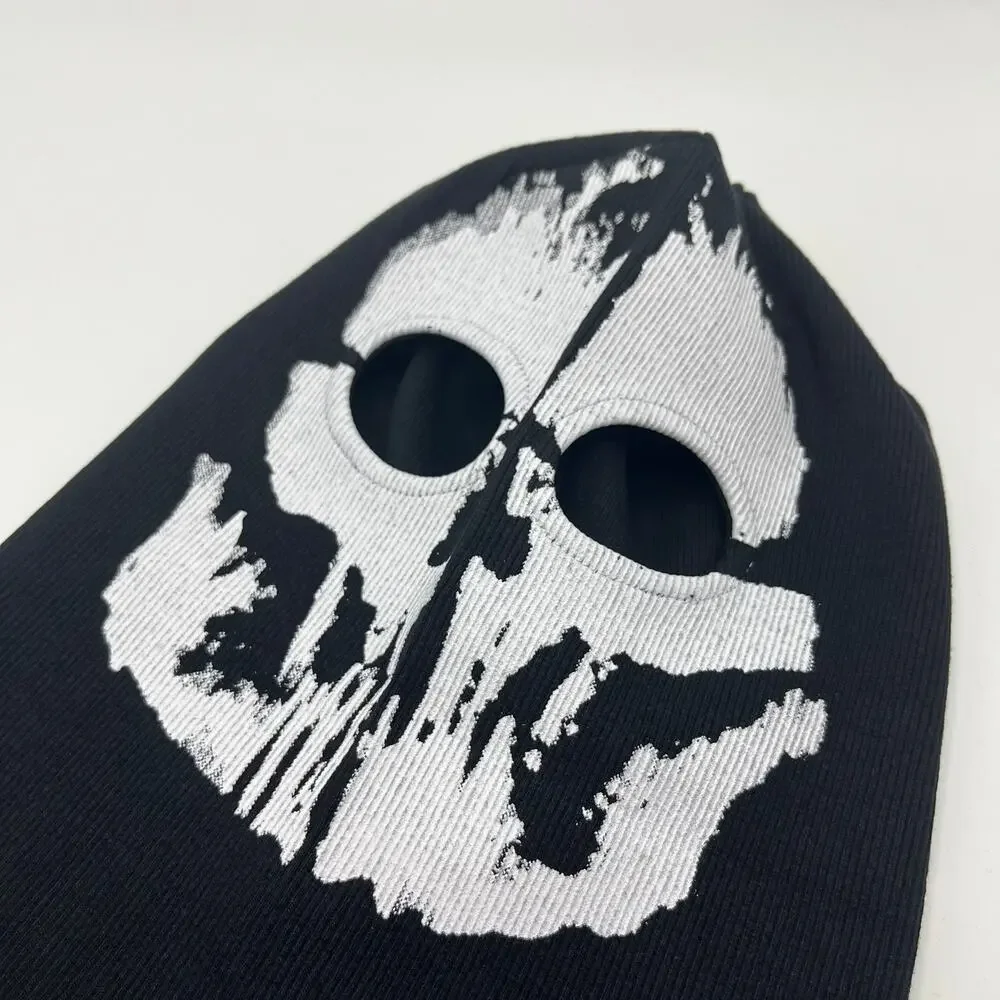 Balaclava Halloween Ghost 2 Hole Skull Face Mask Motorcycle Cycling Helmet Hood